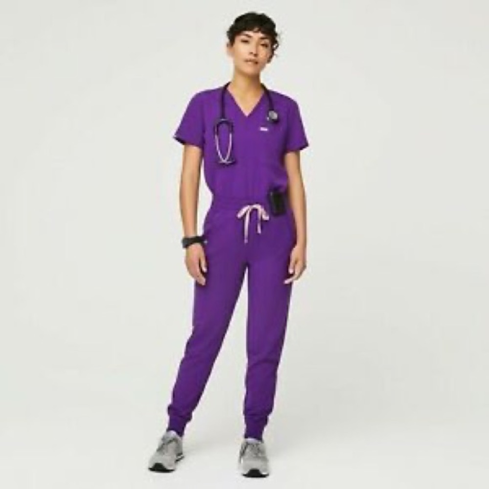 Figs purple scrub set XXS/XXSP